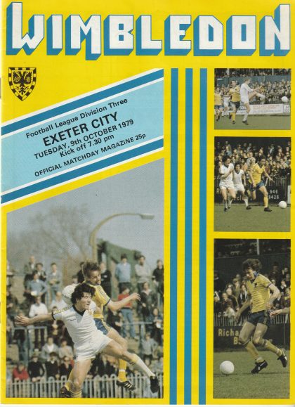 Wimbledon v Exeter City 09-Oct-1979