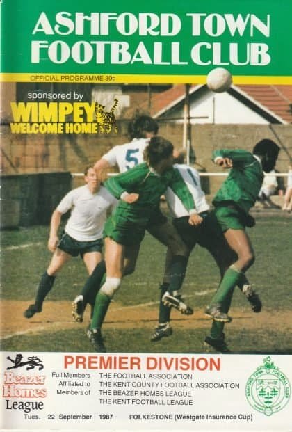 Ashford Town v Folkestone 22-Sep-1987
