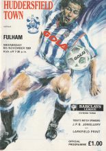 Huddersfield Town v Fulham 06-Nov-1991