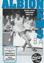 Brighton & Hove Albion v Gillingham 25-Aug-1993