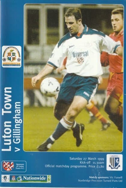 Luton Town v Gillingham 27-Mar-1999
