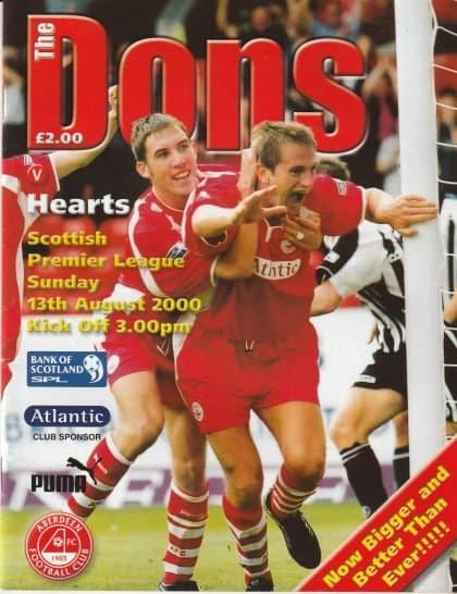 Aberdeen v Heart of Midlothian 13-Aug-2000