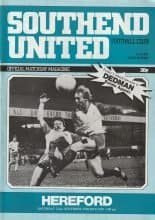 Southend United v Hereford United 22-Nov-1980