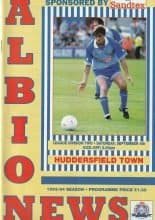 Brighton & Hove Albion v Huddersfield Town 04-Sep-1993