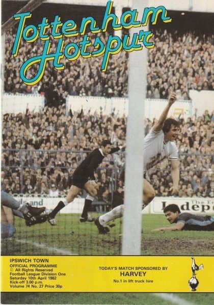 Tottenham Hotspur v Ipswich Town  10-Apr-1982
