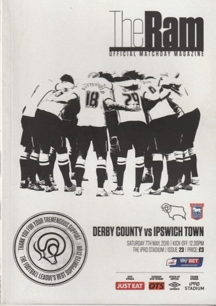 Derby County v Ipswich Town 07-May-2016