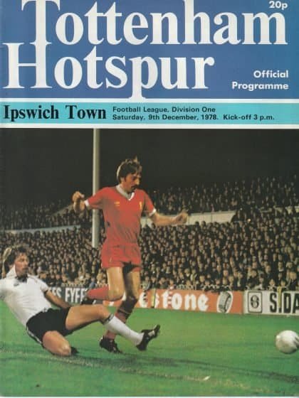Tottenham Hotspur v Ipswich Town  09-Dec-1978
