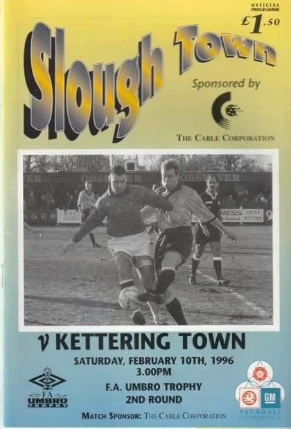 Slough Town v Kettering Town 10-Feb-1996