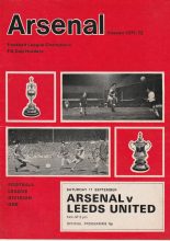 Arsenal v Leeds United 11-Sep-1971
