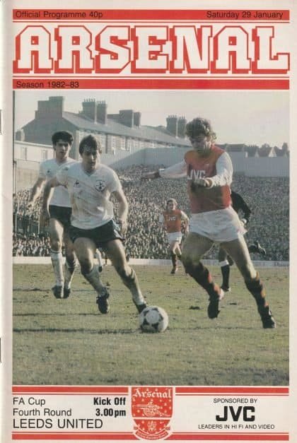 Arsenal v Leeds United 29-Jan-1983
