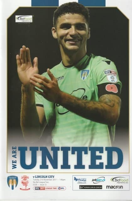 Colchester United v Lincoln City 21-Nov-2017