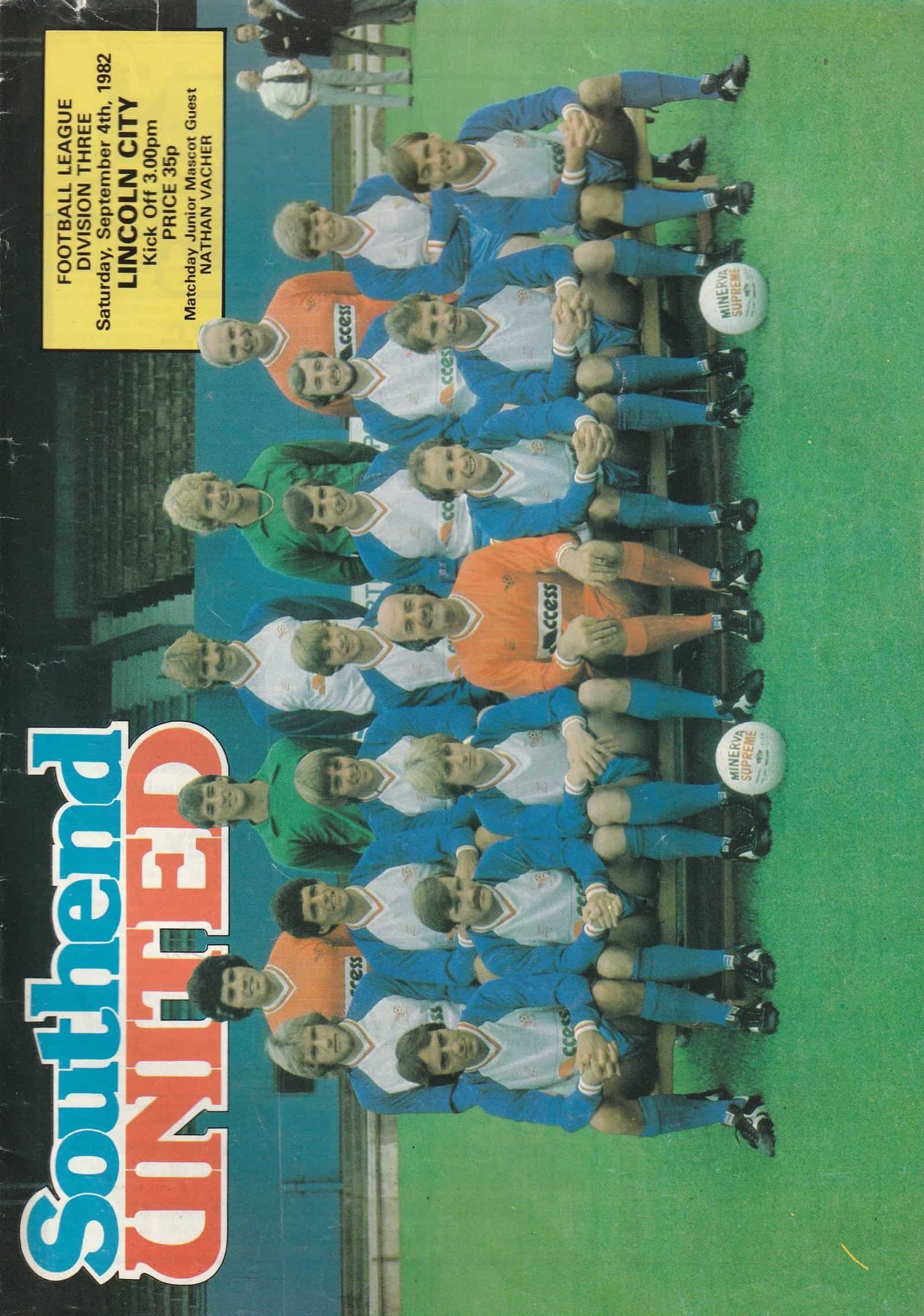 Southend United v Lincoln City 04-Sep-1982