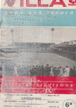 Aston Villa v Liverpool 26-Mar-1966