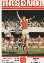London FA v An England XI 13-Oct-1981