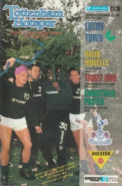 Tottenham Hotspur v Luton Town 22-Dec-1990