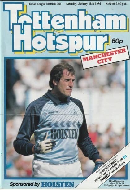 Tottenham Hotspur v Manchester City 18-Jan-1986