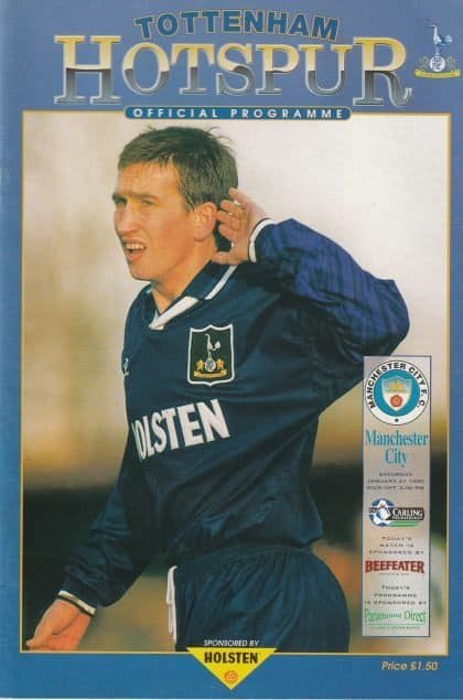 Tottenham Hotspur v Manchester City 21-Jan-1995