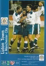 Luton Town v Manchester City  28-Nov-1998