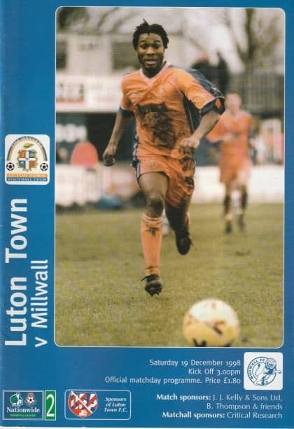 Luton Town v Millwall 19-Dec-1998