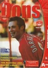Aberdeen v Motherwell 10-Nov-2001