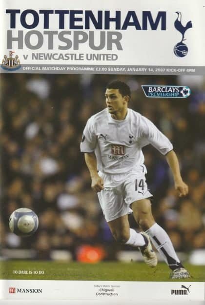 Tottenham Hotspur v Newcastle United 14-Jan-2007