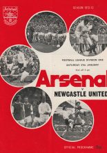 Arsenal v Newcastle United 27-Jan-1973