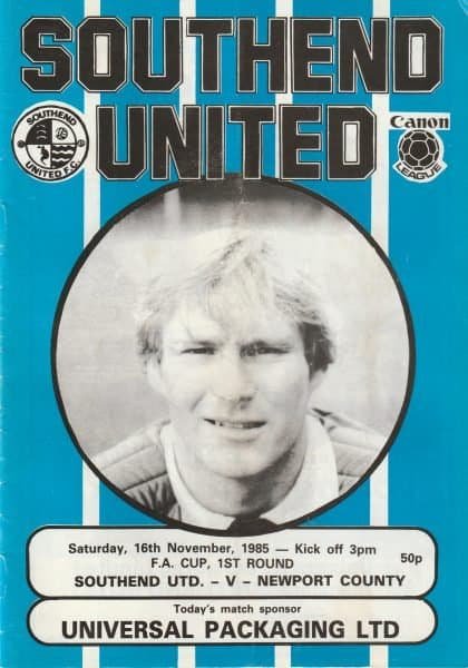 Southend United v Newport County 18-Nov-1985