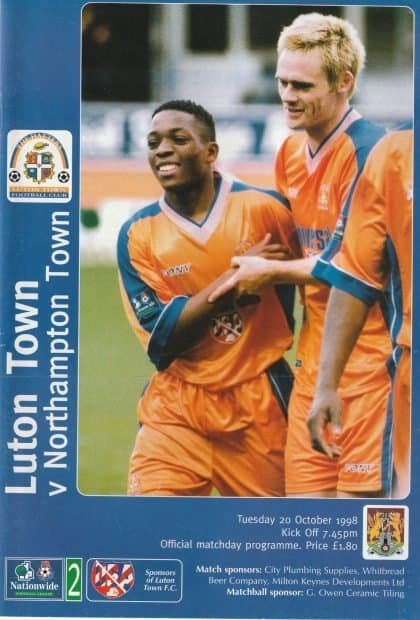 Luton Town v Northampton Town 20-Oct-1998