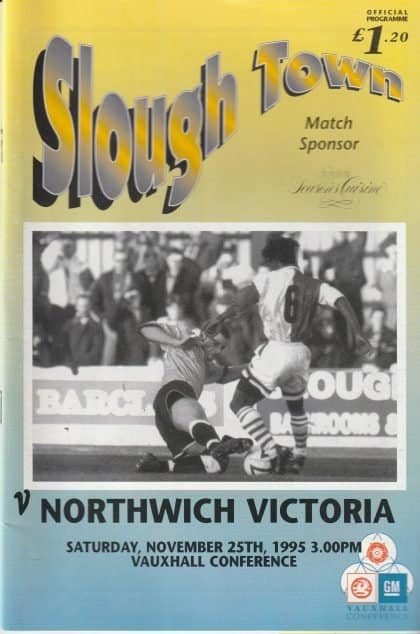 Slough Town v Northwich Victoria 25-Nov-1995