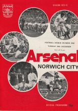 Arsenal v Norwich City 26-Dec-1972