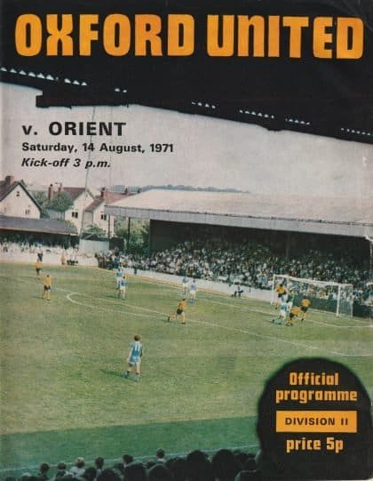 Oxford United v Leyton Orient 14-Aug-1971