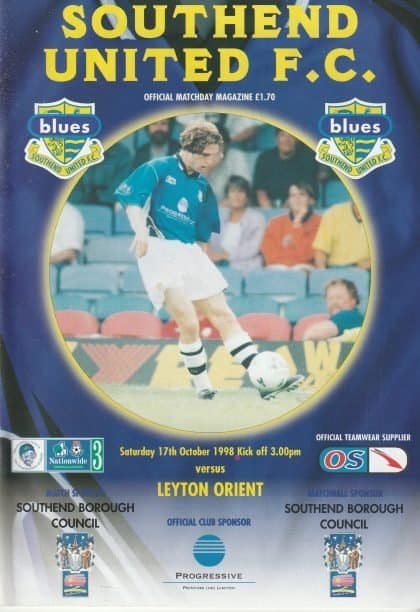 Southend United v Leyton Orient 17-Oct-1998