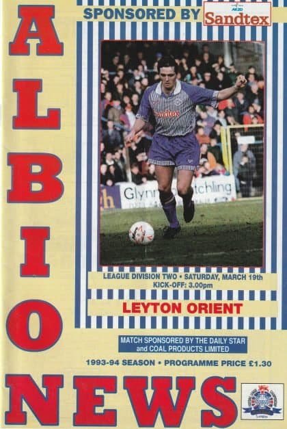 Brighton & Hove Albion v Leyton Orient 19-Mar-1994