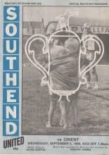 Southend United v Leyton Orient 05-Sep-1984
