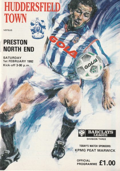 Huddersfield Town v Preston North End 01-Feb-1992