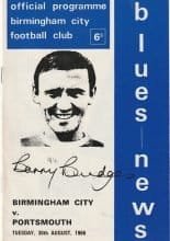 Birmingham City v Portsmouth 30-Aug-1966