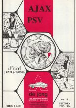 Ajax v PSV Eindhoven 16-Apr-1984