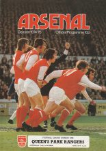 Arsenal v Queens Park Rangers 12-Oct-1974