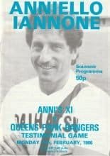Anni's XI v Queens Park Rangers   24-Feb-1986
