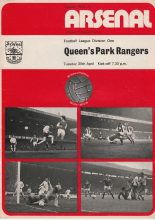 Arsenal v Queens Park Rangers 30-Apr-1974