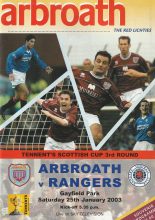 Arbroath v Glasgow Rangers 25-Jan-2003