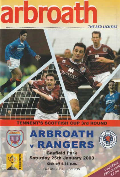 Arbroath v Glasgow Rangers 25-Jan-2003