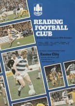 Reading v Exeter City 20-Oct-1979