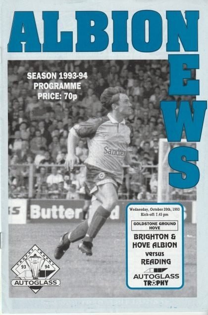Brighton &Hove Albion v Reading 20-Oct-1993