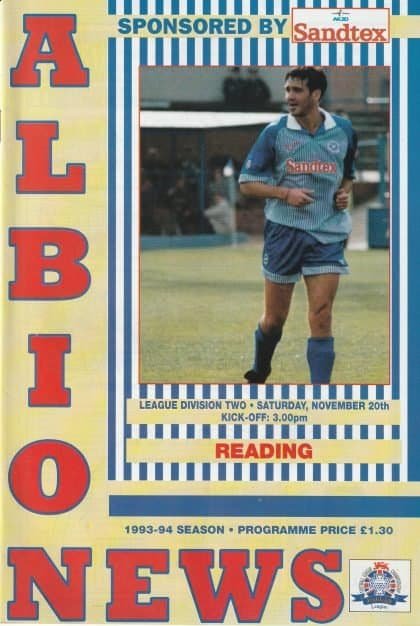 Brighton & Hove Albion v Reading 20-Nov-1993