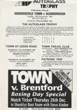Huddersfield Town v Scarborough 19-Nov-1991