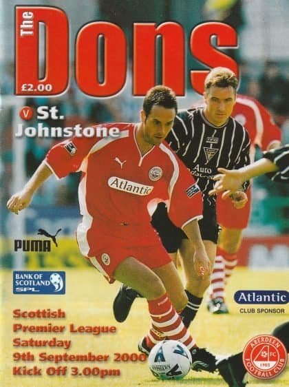 Aberdeen v St Johnstone 09-Sep-2000