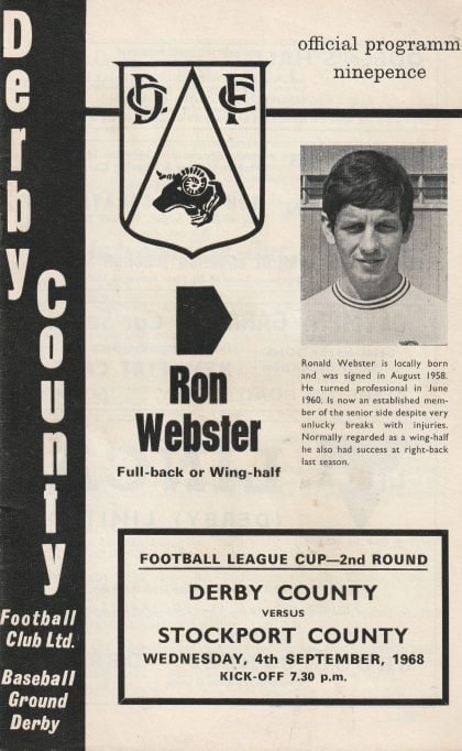 Derby County v Stockport County  04-Sep-1968