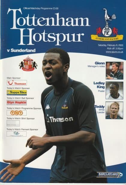 Tottenham Hotspur v Sunderland 08-Feb-2003