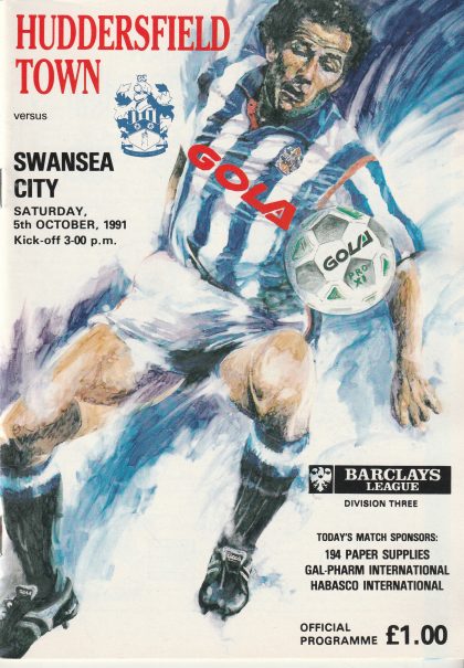 Huddersfield Town v Swansea City 05-Oct-1991